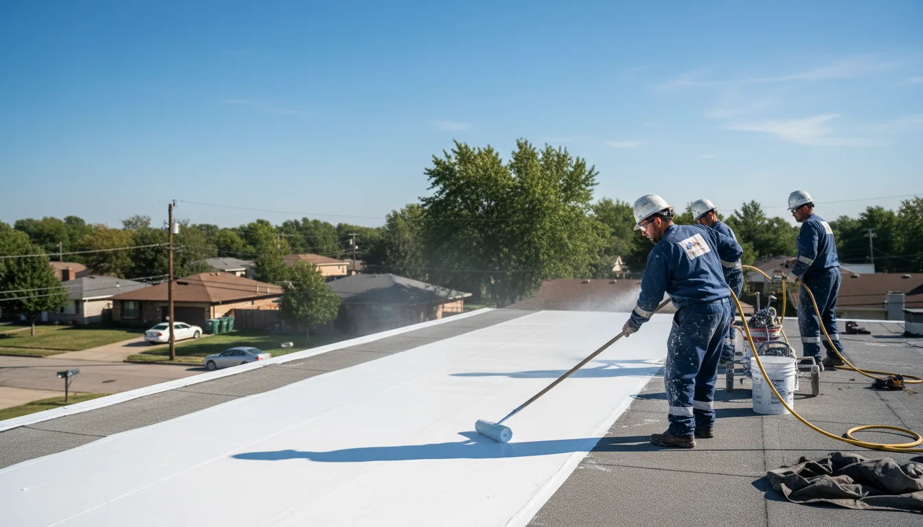 Commercial roof coating in Edwardsport, IN near me